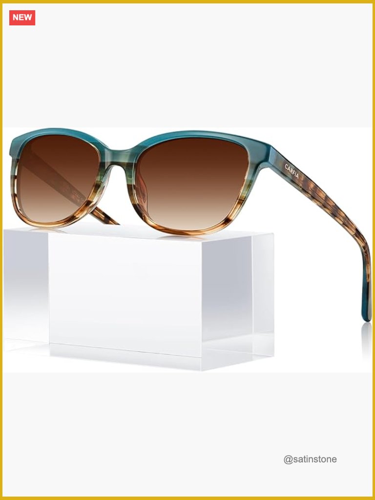 Acetate Cat-Eye Polarized Sunglasses Uv Protection Gift Set Handmade